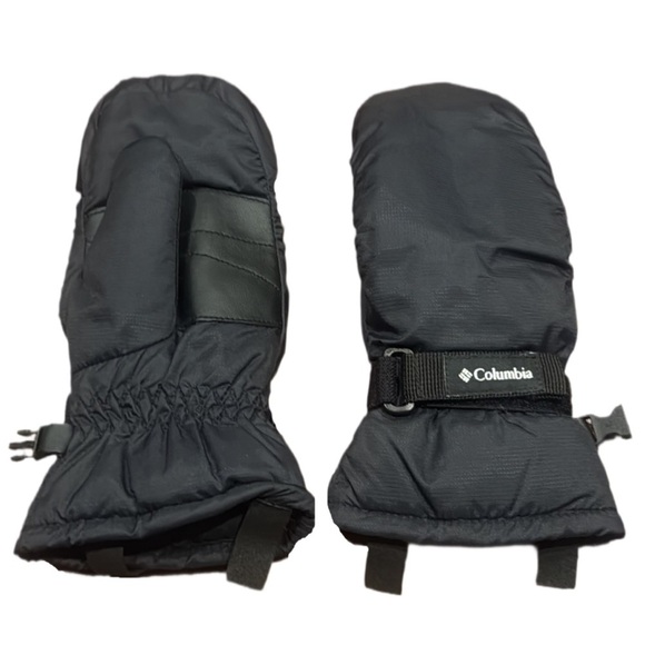 Youth Small - Columbia Black Insulated Mittens - Picture 1 of 9